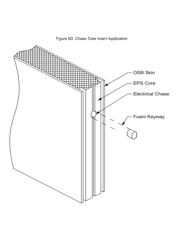 Chase Tube Insert Application construction detail drawing