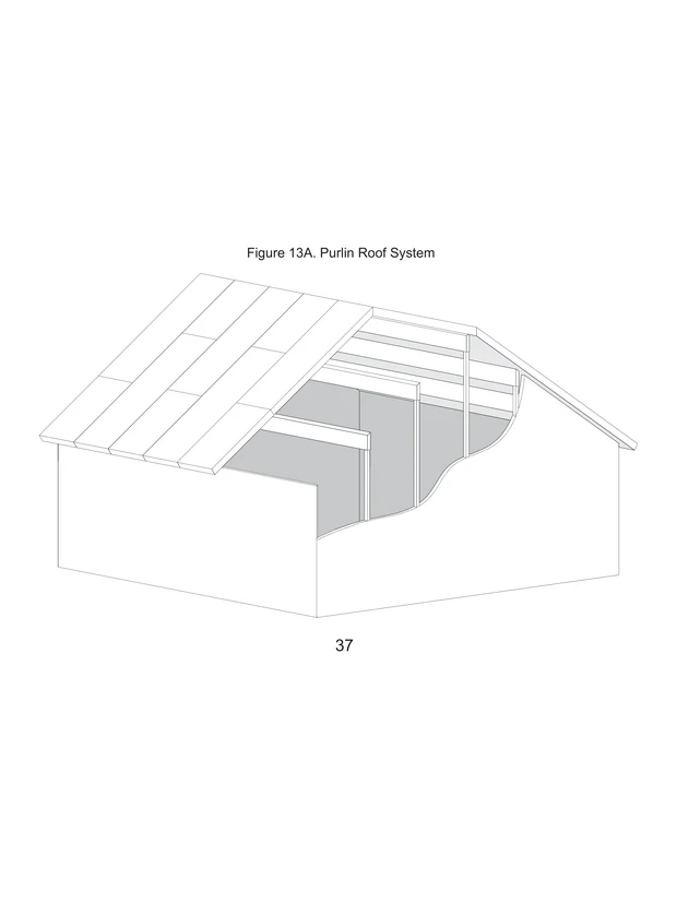 Purlin Roof System construction detail drawing
