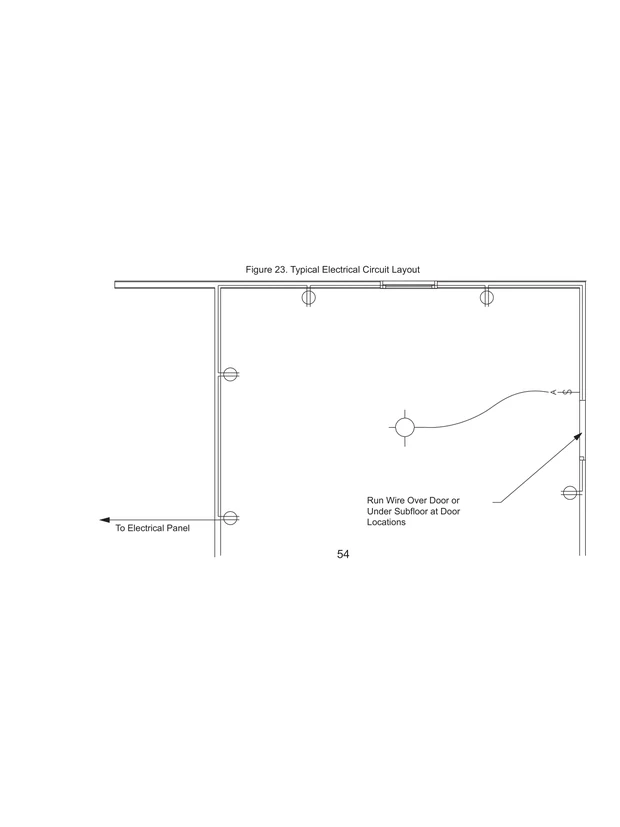 Typical Electrical Circuit Layout construction detail drawing