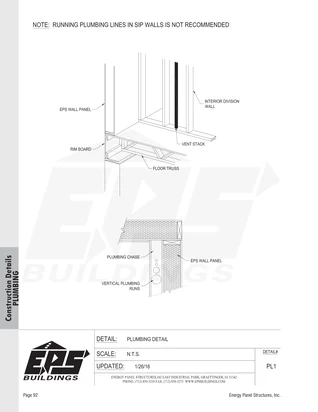 Plumbing Detail construction detail drawing